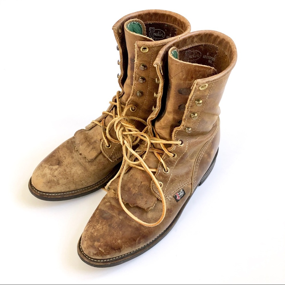 JUSTIN | Vintage Justin Boots Hipster Leather - Picture 5 of 8